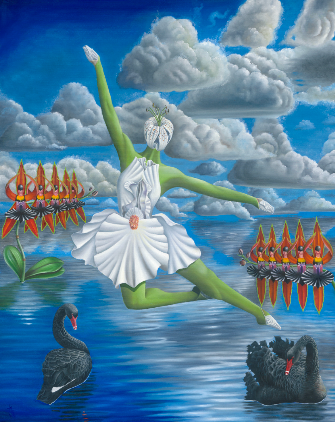 Flowerin' White Swan, 2020
